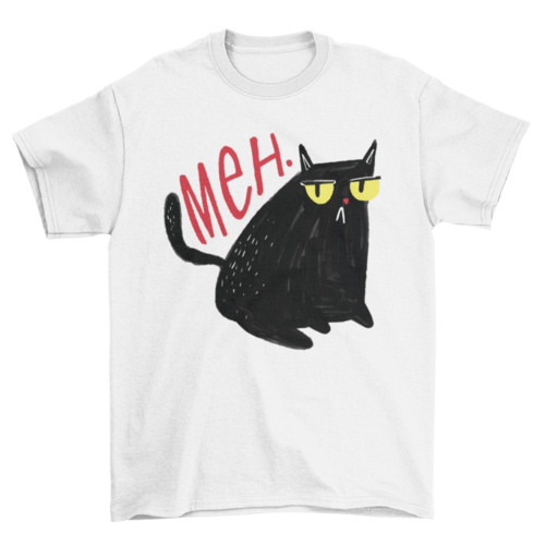Unimpressed Meh Cat t-shirt