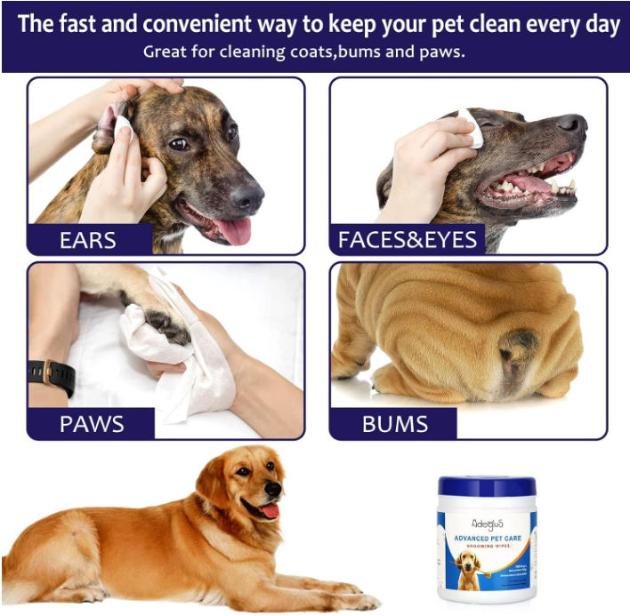 Pet Wipes with bonus free cotton swabs