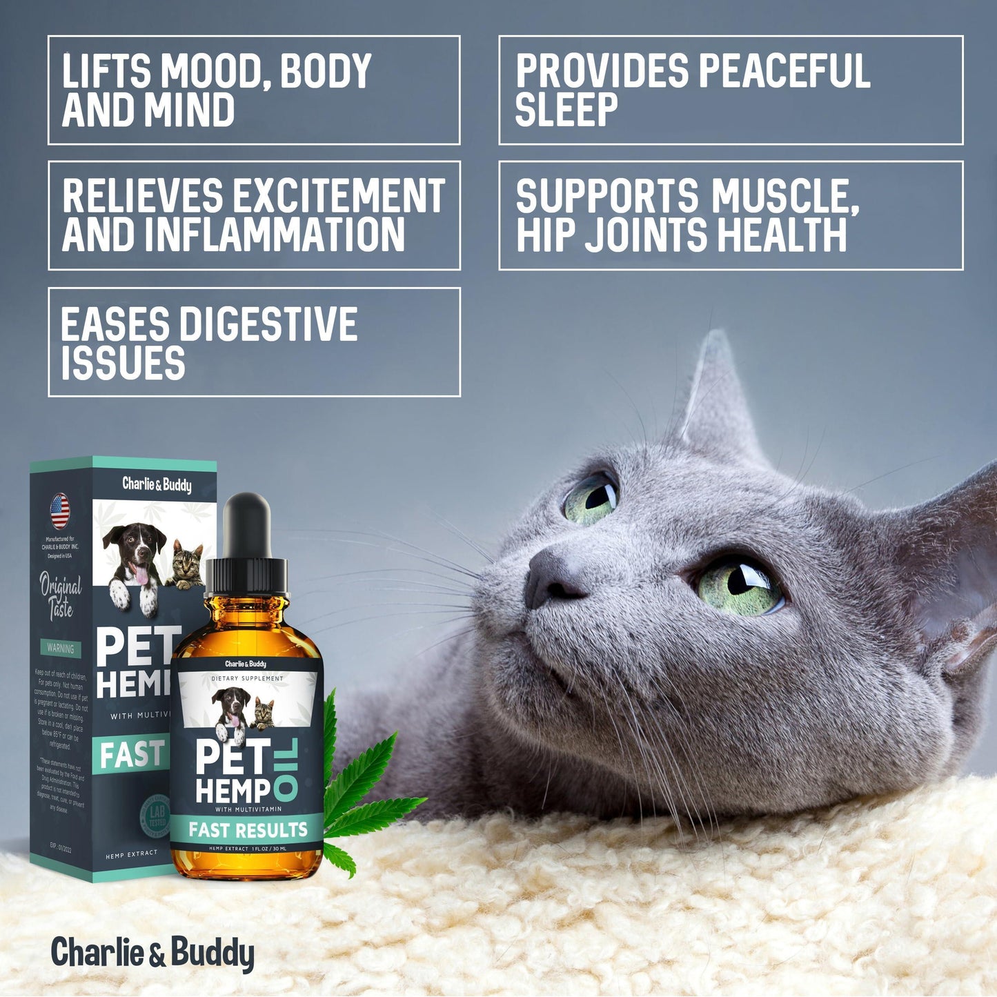 Charley & Buddy Pet Hemp Oil