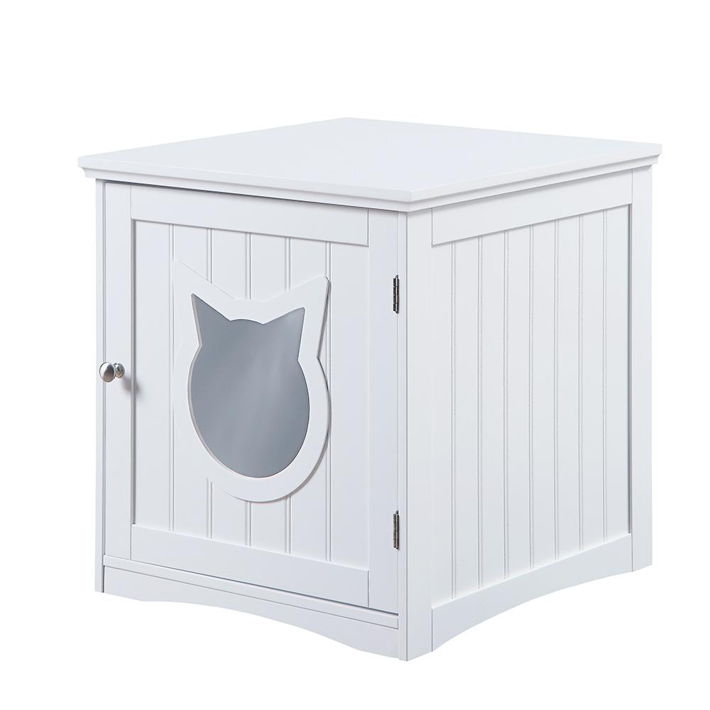 Cat House Side Table with Litter Box Enclosure