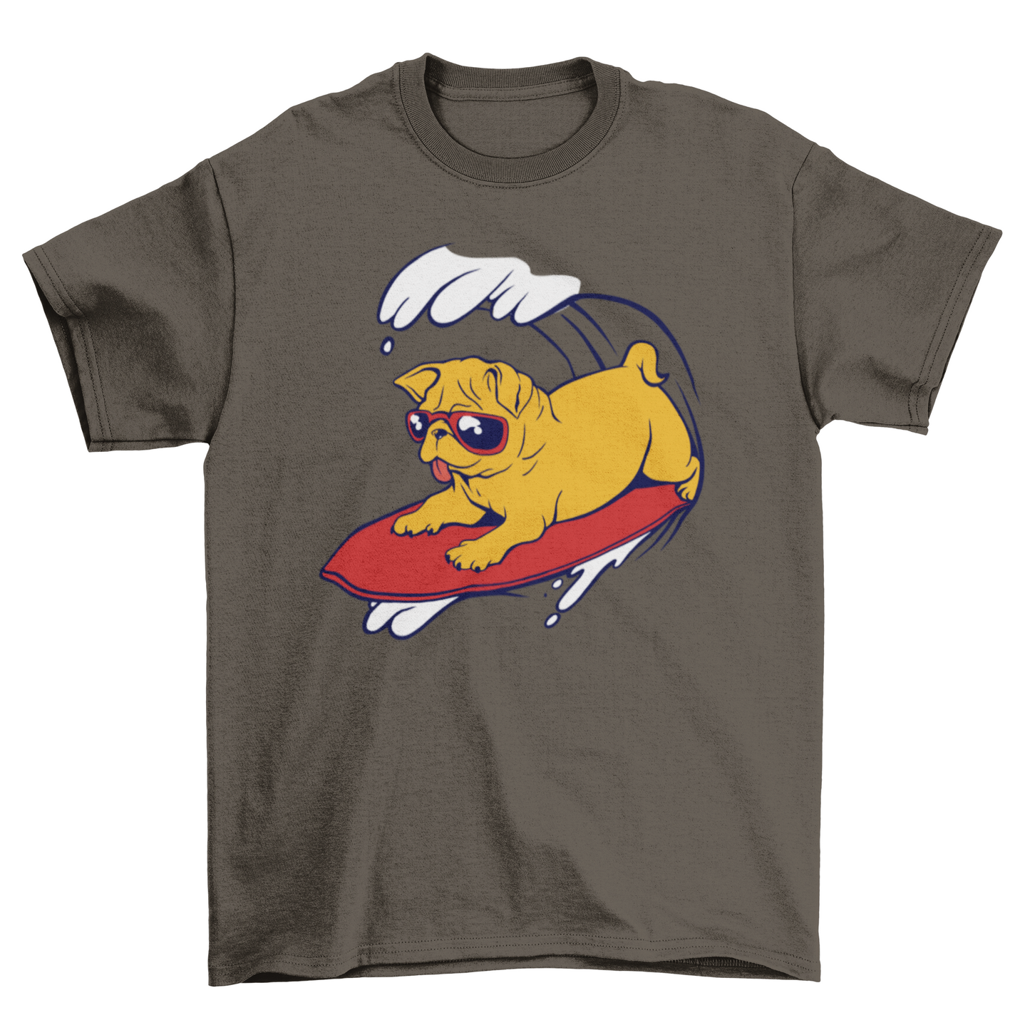 Surfer Pug t-shirt