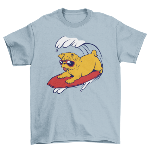 Surfer Pug t-shirt