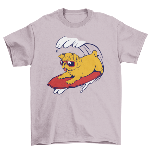 Surfer Pug t-shirt