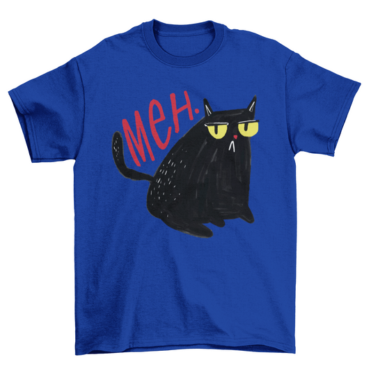 Unimpressed Meh Cat t-shirt