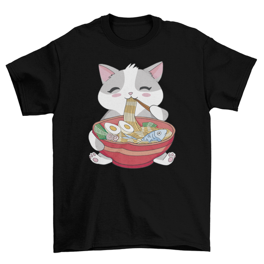 Cat's Like Ramen Too t-shirt