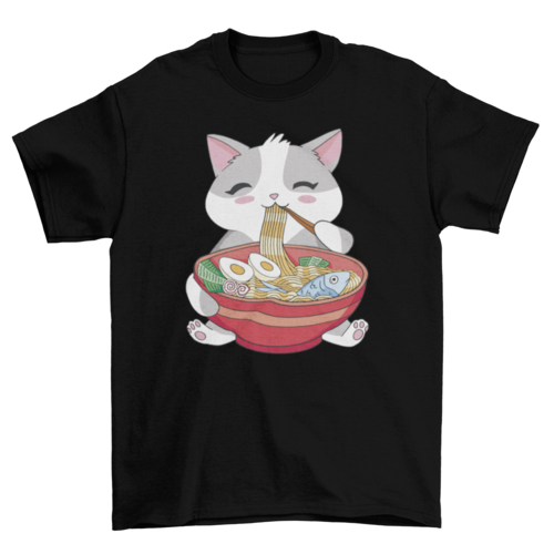 Cat's Like Ramen Too t-shirt