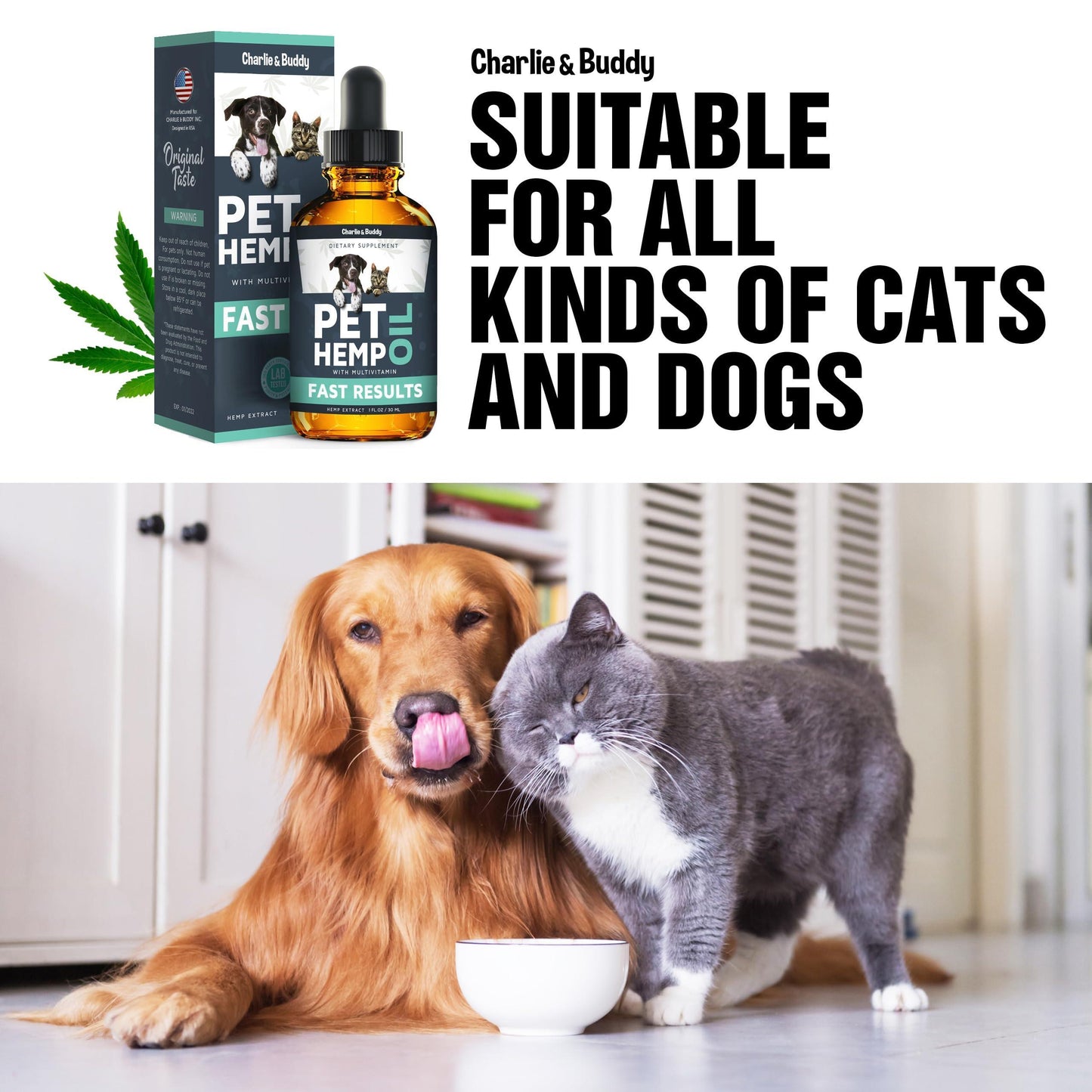 Charley & Buddy Pet Hemp Oil