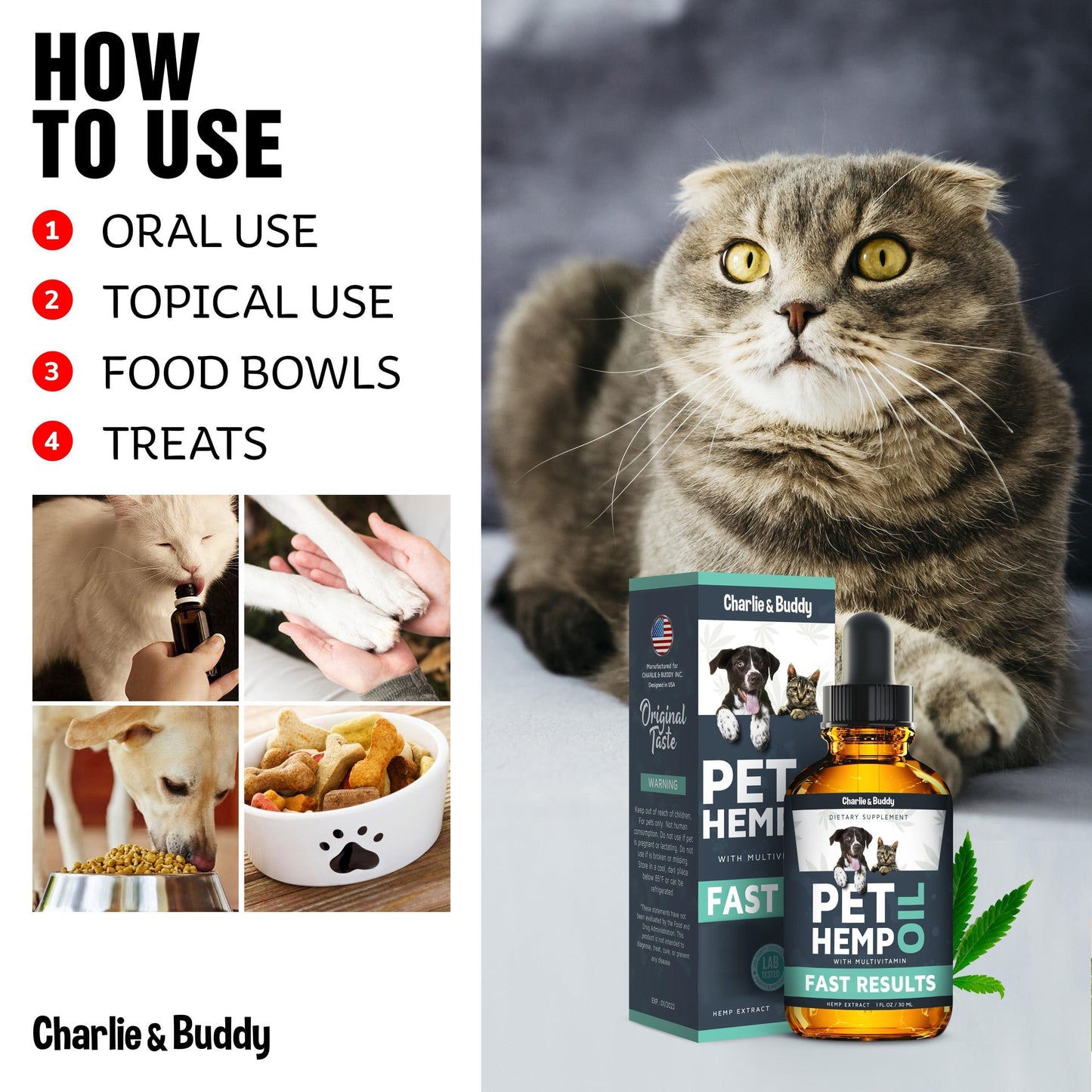Charley & Buddy Pet Hemp Oil